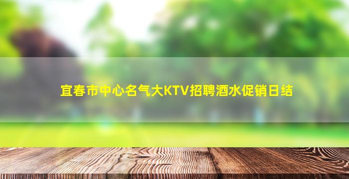 宜春市中心名气大KTV招聘酒水促销日结